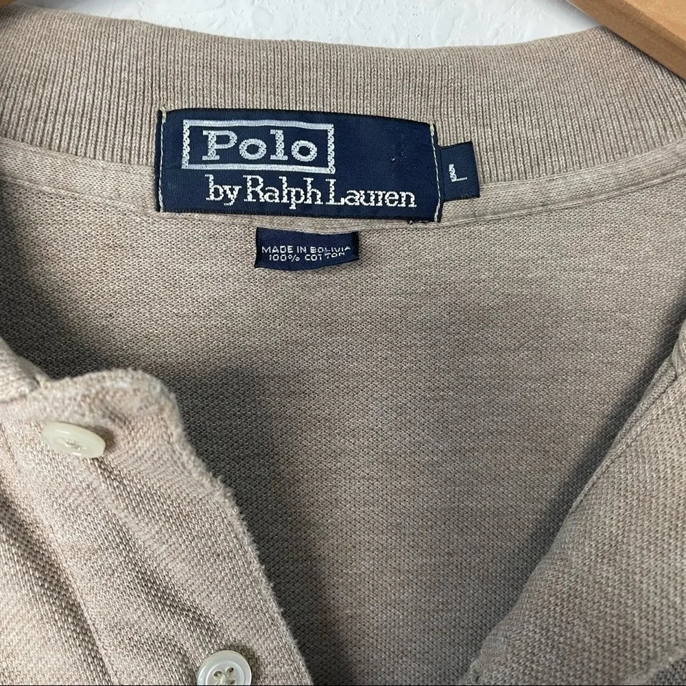 Polo Ralph Lauren Brown‎ Men’s Polo Classic Fit Shirt Button Down Size Large